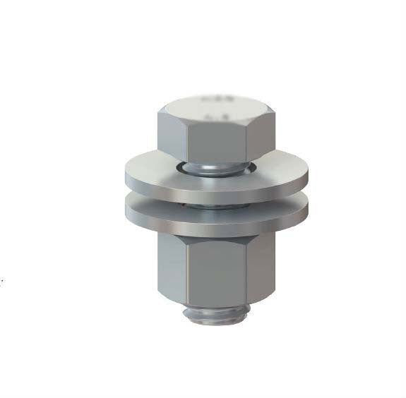Purlin Hex Bolt / Nut / Washer Class 8.8 Zinc Plated - AIMS Industrial Supplies