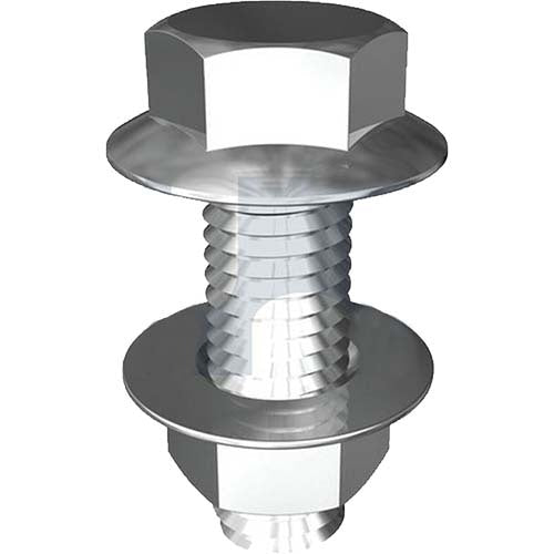 Purlin Hex Flange Bolt and Nut Class 4.6 UTS Zinc Plated - AIMS Industrial Supplies