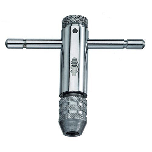 Ratchet Tap Holder Chrome Plated - Suits M3 to M12 - AIMS Industrial Supplies