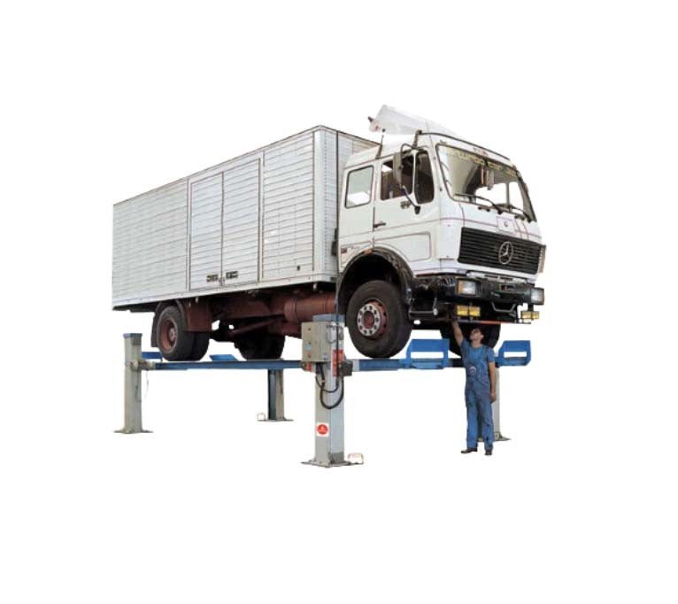 Ravaglioli 14T Electro - Mechanical 4 - Post Commercial Vehicle Hoist - AIMS Industrial Supplies