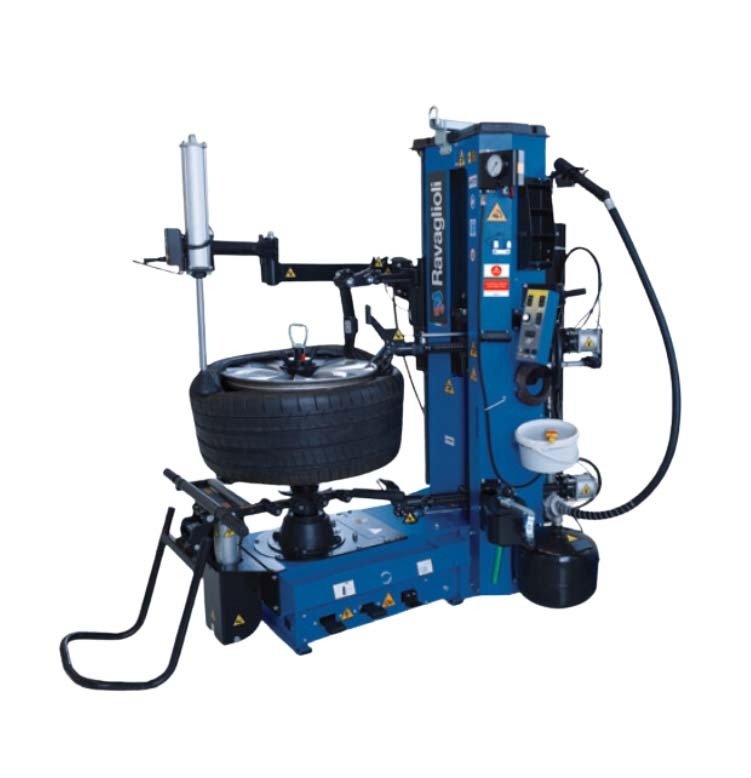 Ravaglioli G1250.30PLUSIT Lever - less Tyre Changer With Helper Arm & Wheel Lift - AIMS Industrial Supplies