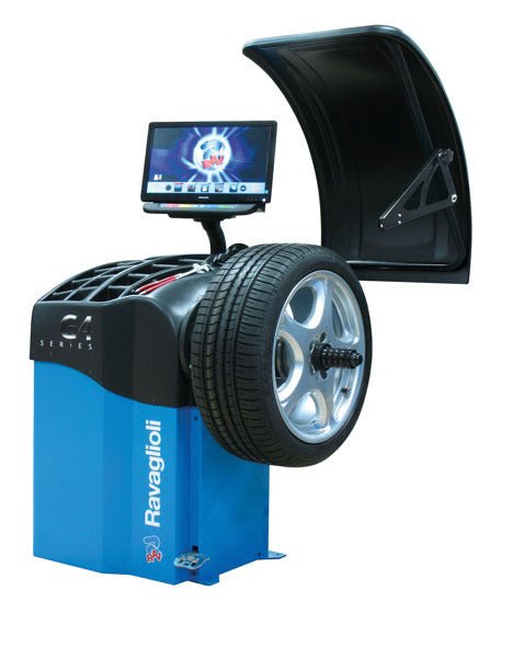 Ravaglioli G4.140WS Wheel Balancer With Automatic Distance & Diameter Input - AIMS Industrial Supplies