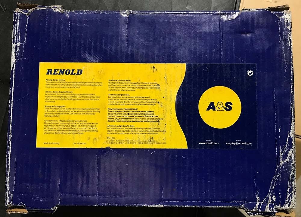 Renold A&S AR50A1 All Purpose Standard Chain 10ft - American Standard Simplex - AIMS Industrial Supplies