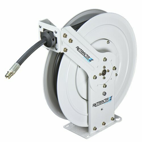 Retracta F-Series 1/2" x 15m Twin Pedestal Oil Hose Reel FHO1215-01 - AIMS Industrial Supplies