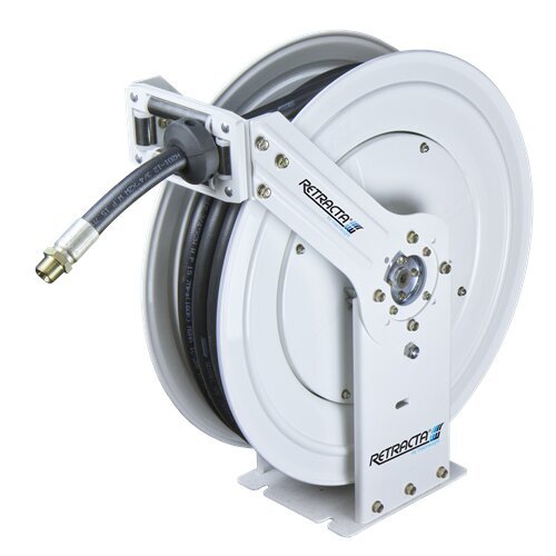Retracta F-Series 3/4" x 15m Twin Pedestal Oil Hose Reel FHO1915-01 - AIMS Industrial Supplies