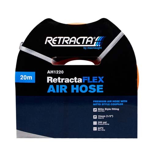 Retracta Flex Air Hose 1/2" x 20m With Nitto Style Coupler