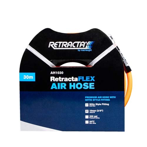 Retracta Flex Air Hose 3/8" x 30m With Nitto Style Coupler