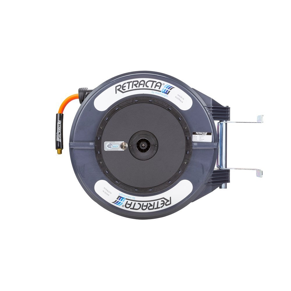 Retracta Flex R3 3/8" x 20m Air Hose Reel With RACR - Dark Grey Case With Orange Hose