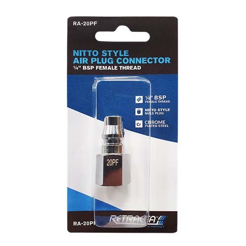 Retracta Nitto Style Plug 1/4" BSP Female Air Fitting