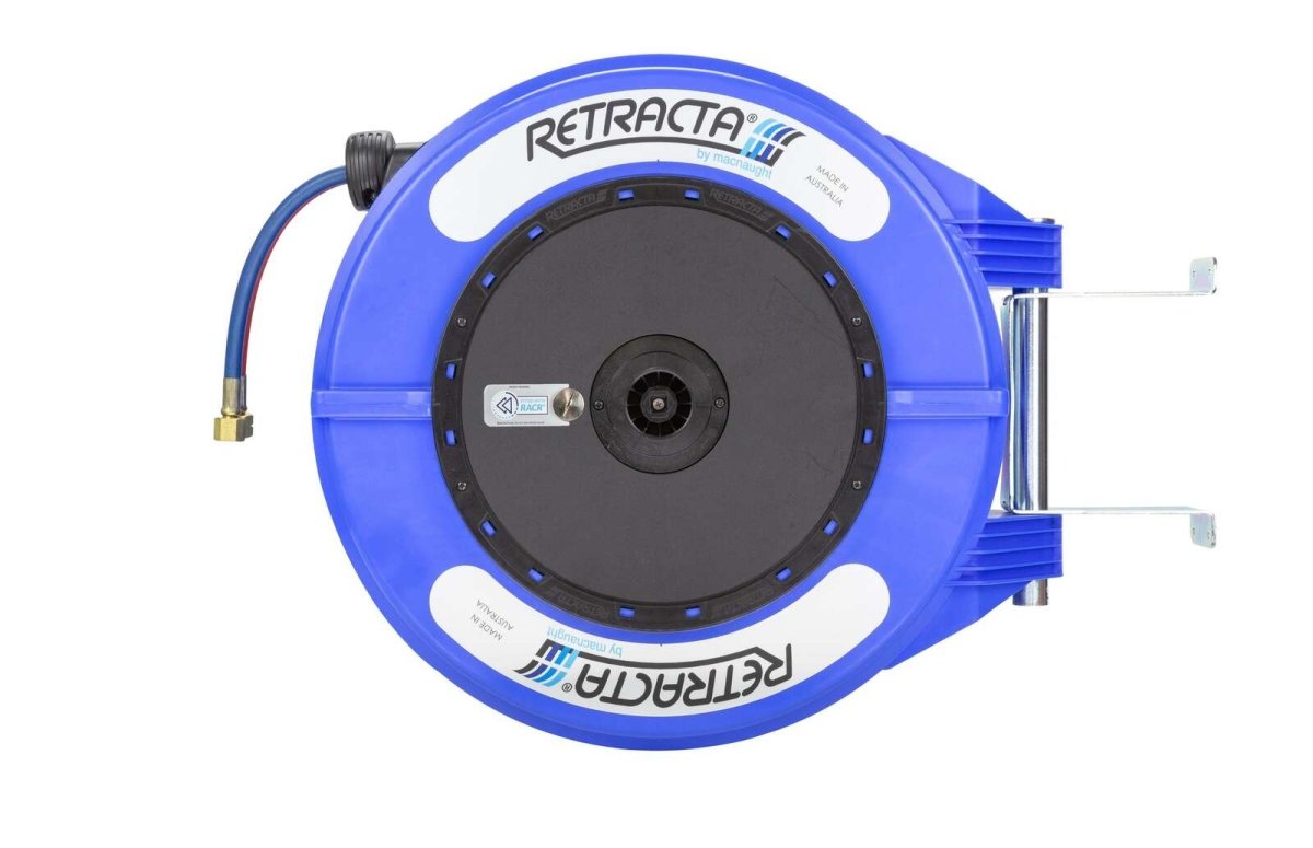Retracta R3 1/4" x 15m Oxy & Acetylene Hose Reel with RACR OAC215B-04 - AIMS Industrial Supplies