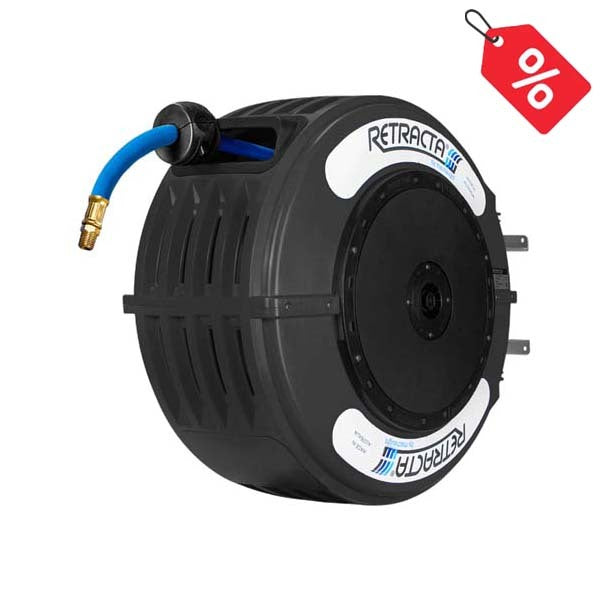 Retracta R3 3/8" x 20m Air & Water Hose Reel (Black) - AW320K-01
