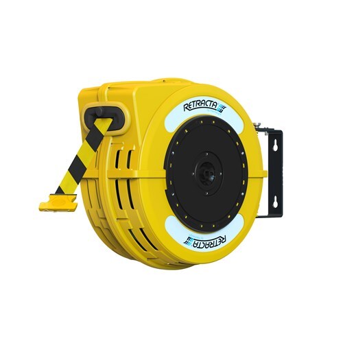 Retracta Safety Barrier Reel Yellow/Black Stripe (Caution) 48mm x 25m Tape