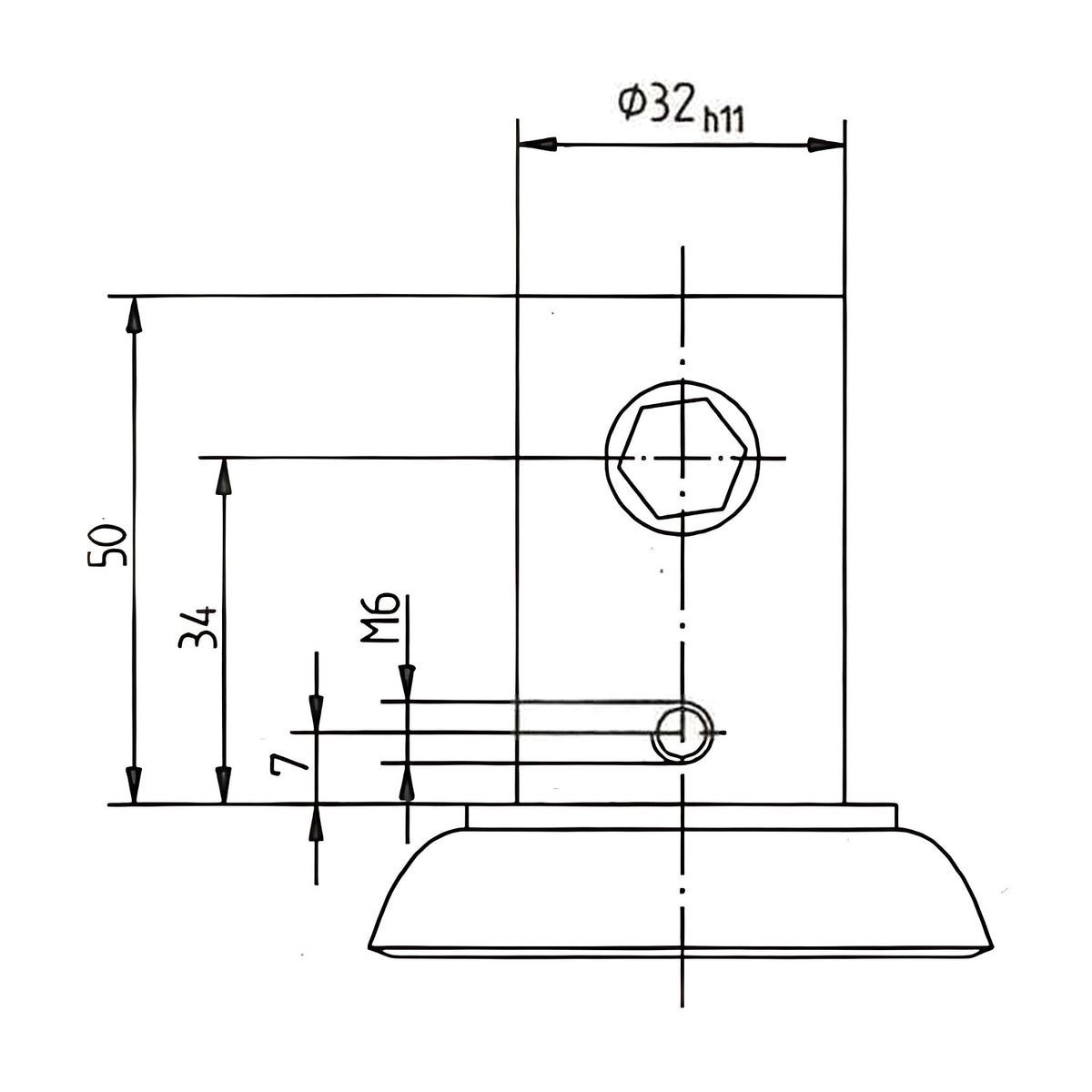 Rhombus Total Lock Twin Wheel Castor - H8 (PT) Series