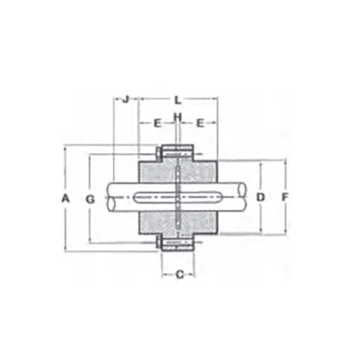 Rigid Coupling Taperlock Flange Flange Assembly - AIMS Industrial Supplies