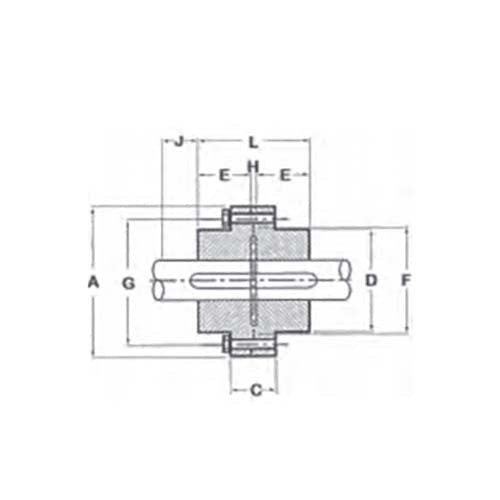 Rigid Coupling Taperlock Hub Flange Assembly - AIMS Industrial Supplies