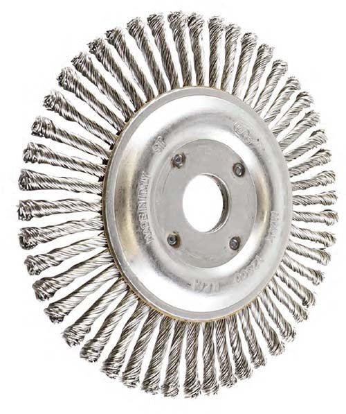 Rocket Stainless Steel Twist Knot Wheel - AIMS Industrial Supplies