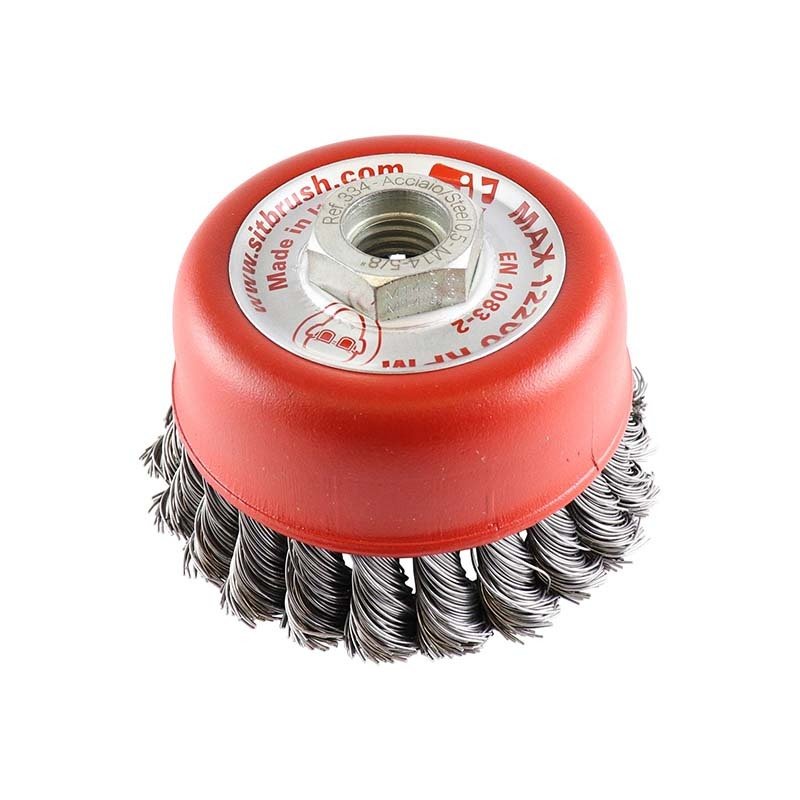 Rocket Twisted Wire Cup Brush 0.90mm x M14 TZ90 - AIMS Industrial Supplies