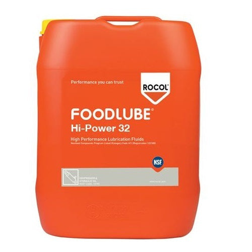 Rocol Foodlube® Hi-Power 32 VG Hydraulic & Airline Oil - 20L