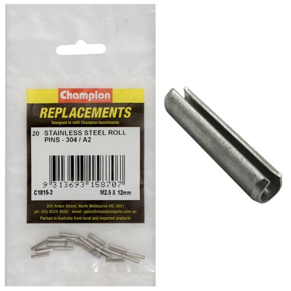 Roll Pin Metric Stainless Assortment Refill - AIMS Industrial Supplies