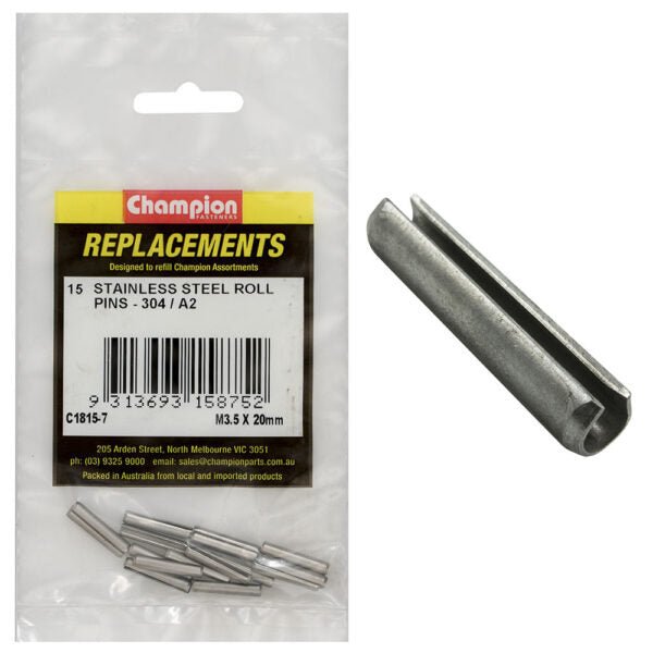 Roll Pin Metric Stainless Assortment Refill - AIMS Industrial Supplies