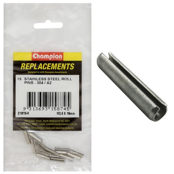 Roll Pin Metric Stainless Assortment Refill - AIMS Industrial Supplies