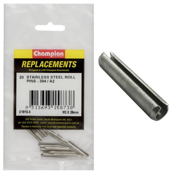 Roll Pin Metric Stainless Assortment Refill - AIMS Industrial Supplies