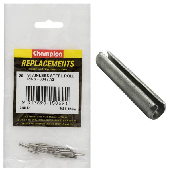Roll Pin Metric Stainless Assortment Refill - AIMS Industrial Supplies