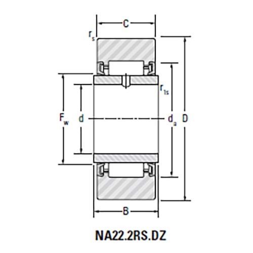 Roller Follower Crowned Yoke Roller Assembly Cylindrical - AIMS Industrial Supplies