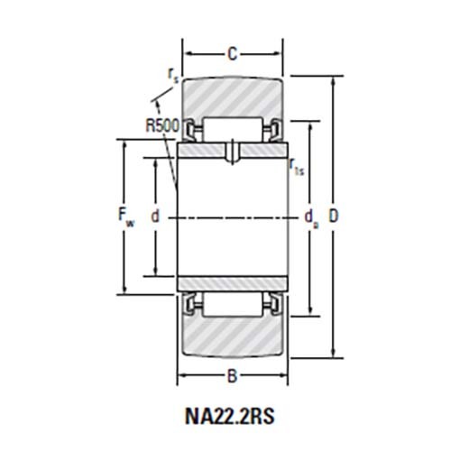 Roller Follower Crowned Yoke Roller Assembly (NA.2RS)2
