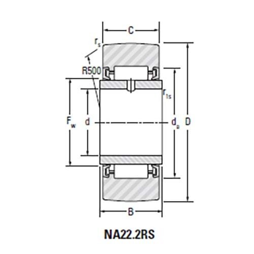 Roller Follower Crowned Yoke Roller Assembly (NA.2RS) - AIMS Industrial Supplies