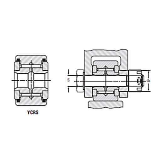 Roller Follower Cylindrical Yoke Roller Assembly (YCRS) - AIMS Industrial Supplies
