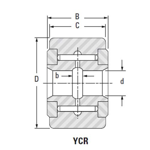 Roller Follower Cylindrical Yoke Roller Assembly (YCRS)3