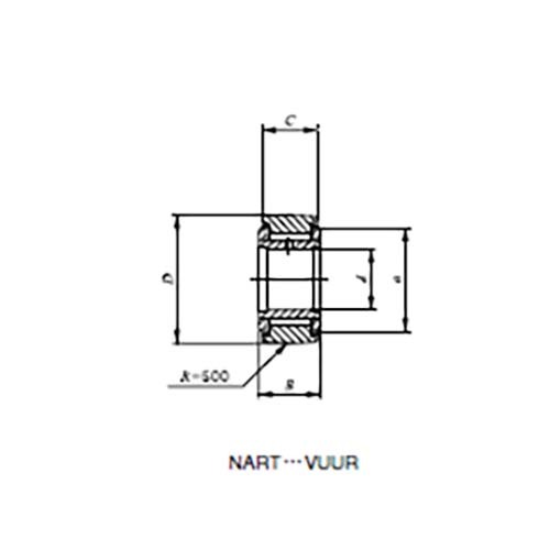 Roller Follower Non-Sep 2RS Crowned Outer Ring - NART2