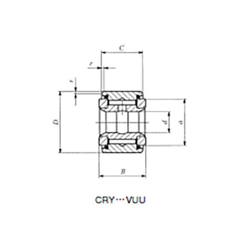 Roller Follower Non-Sep Comp 2RS Cylindrical Outer Ring2