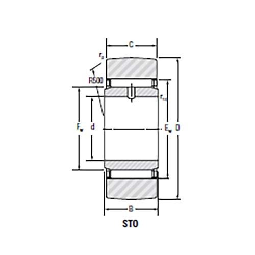 Roller Follower Separable w/ Inner Ring Crowned Outer Ring (STO) - AIMS Industrial Supplies