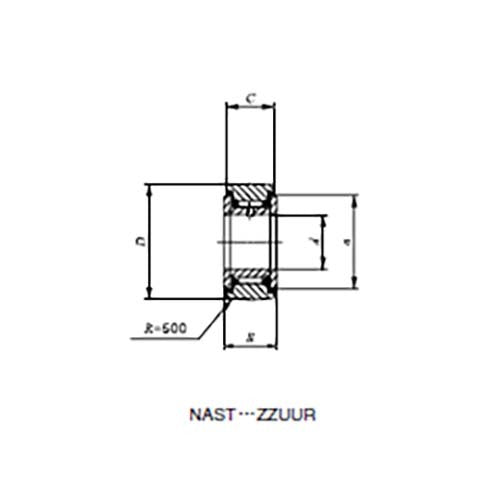 Roller Follower Separable w/IR 2RS Crowned Outer Ring - AIMS Industrial Supplies