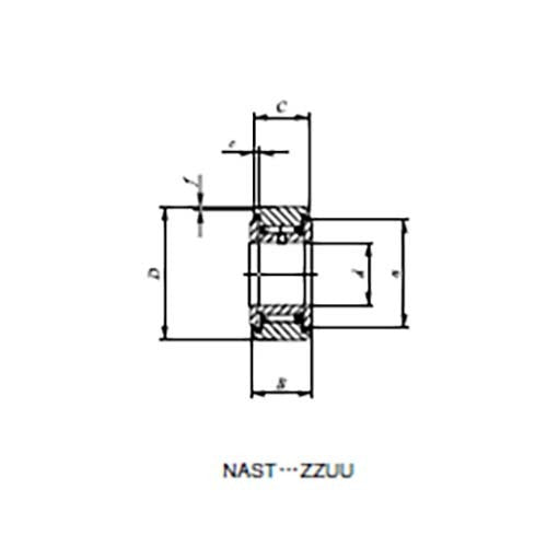 Roller Follower Separable w/IR 2RS Cylindr. Outer Ring - AIMS Industrial Supplies