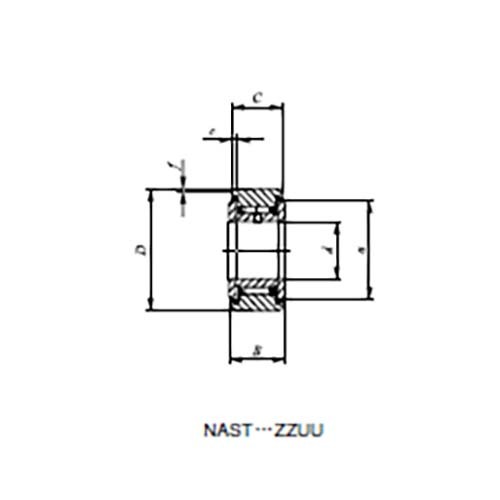 Roller Follower Separable w/IR 2RS Cylindr. Outer Ring2