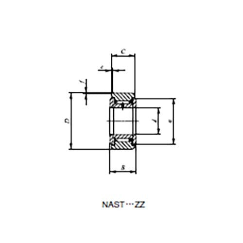 Roller Follower Separable w/IR ZZ Cylindrical Outer Ring - AIMS Industrial Supplies