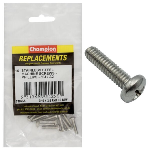 Round Head Machine Screw Assortment Refill - AIMS Industrial Supplies