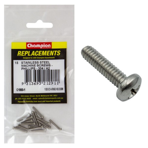 Round Head Machine Screw Assortment Refill - AIMS Industrial Supplies