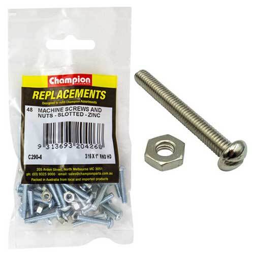 Round Head Slotted Machine Screw Assortment Refill - AIMS Industrial Supplies