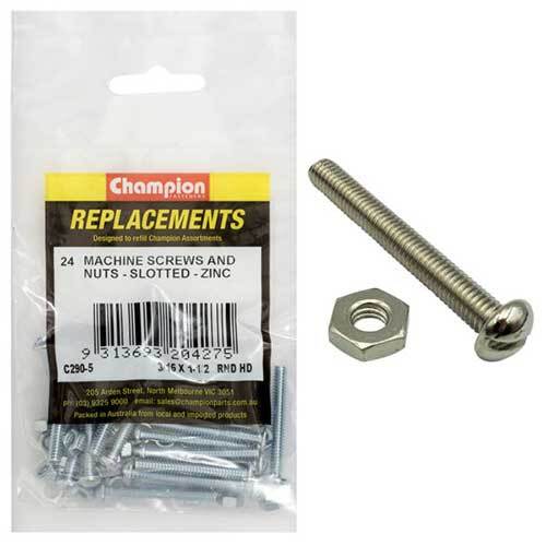 Round Head Slotted Machine Screw Assortment Refill - AIMS Industrial Supplies