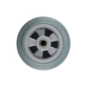 Rubber Wheel - Roller Bearing, Nylon Centre, Grey - AIMS Industrial Supplies