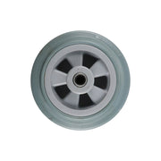 Rubber Wheel - Roller Bearing, Nylon Centre, Grey1