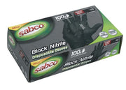 Sabco Black Nitrile Disposable Gloves1