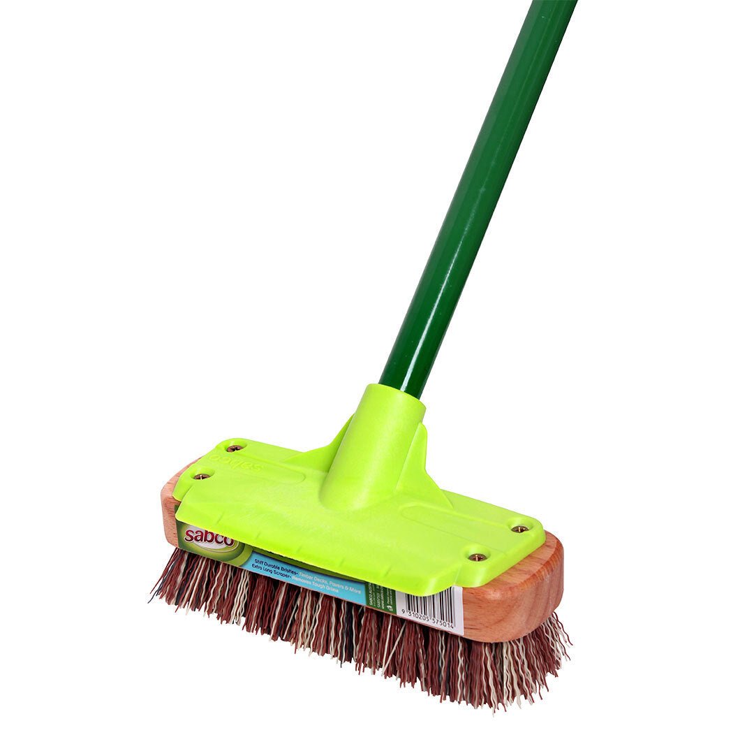 Sabco SAB57501 Timber Deck Scrub With Handle - 200mm - AIMS Industrial Supplies