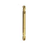 Saber 1/8" TiN Coated HSS Double Ended Panel Drill Bit Clam - 10/Pack