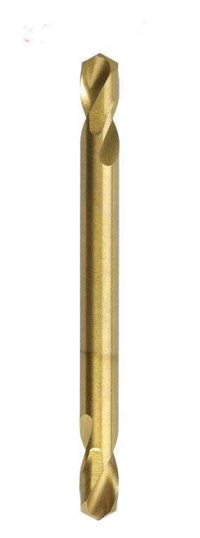 Saber 1/8" TiN Coated HSS Double Ended Panel Drill Bit - Pack of 10 - AIMS Industrial Supplies