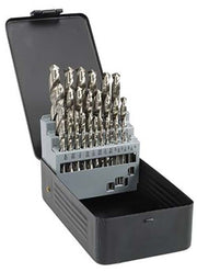 Saber 29 Pieces HSS Bright Finish Jobber Drill Set in Metal Case - AIMS Industrial Supplies